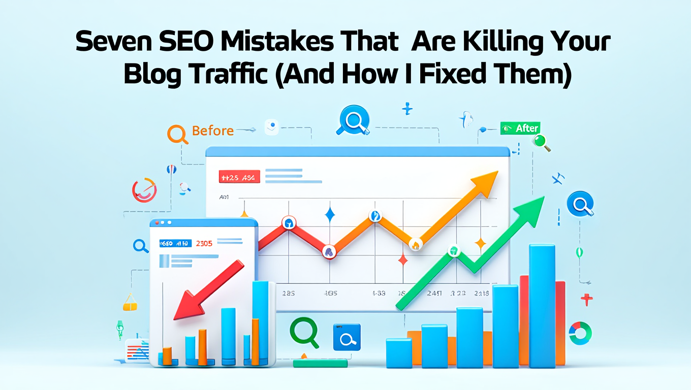 Seven SEO Mistakes That Are Killing Your Blog Traffic (And How I Fixed Them) - Related seo tutorial