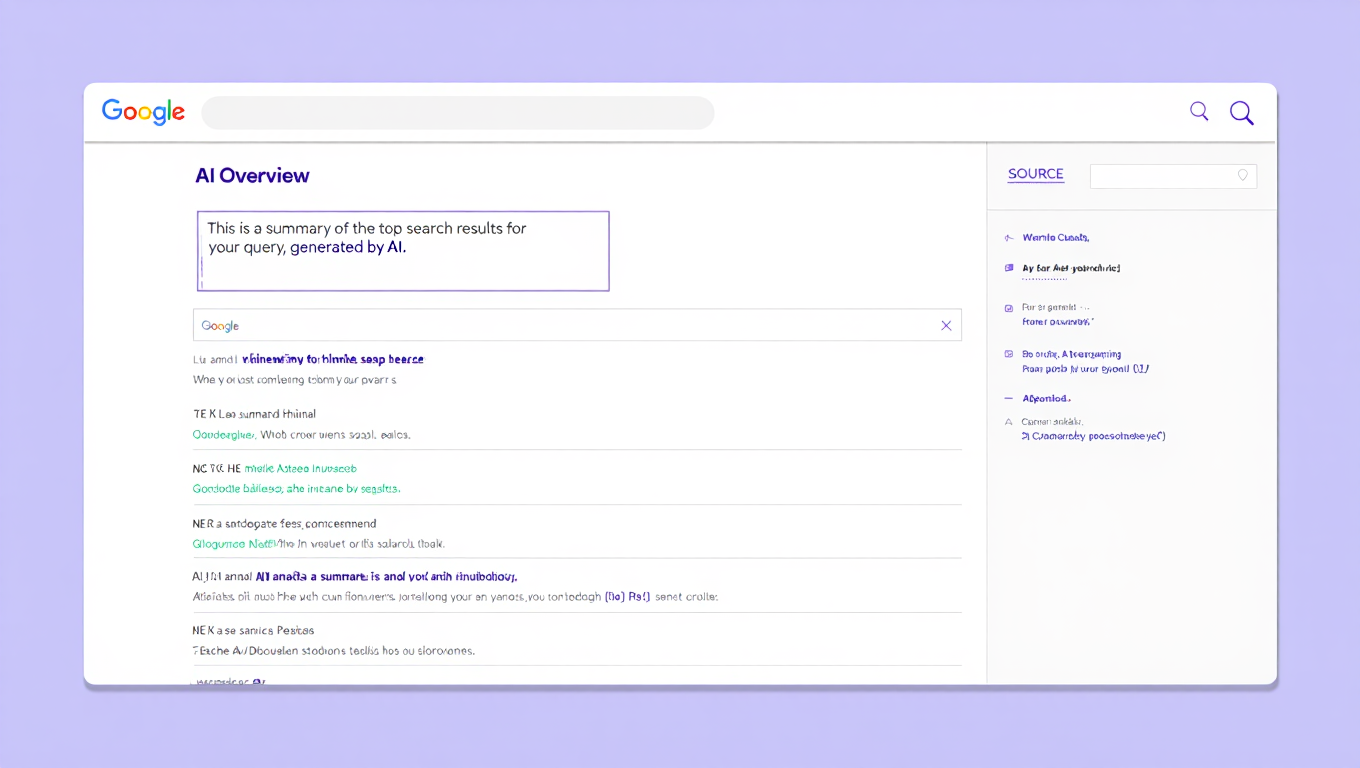 Google AI Overviews search results visualization