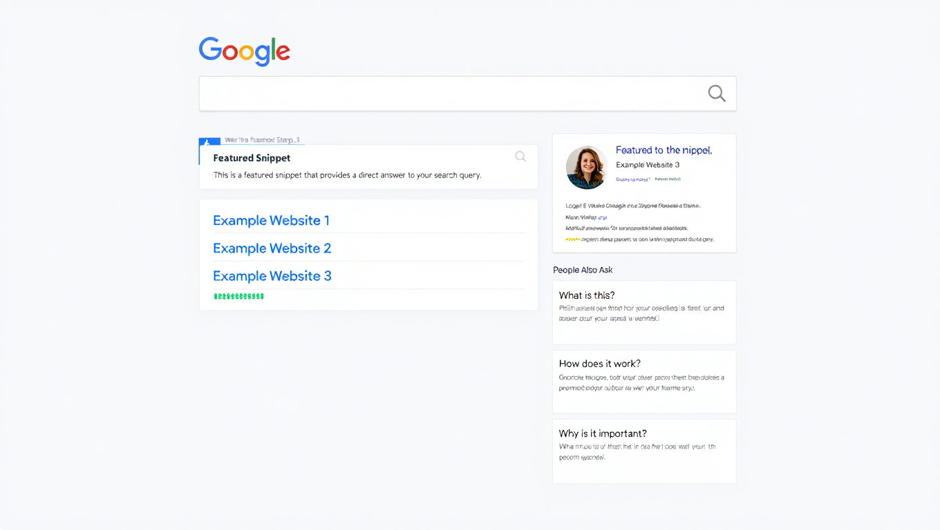 Google search results showing zero-click SERP features