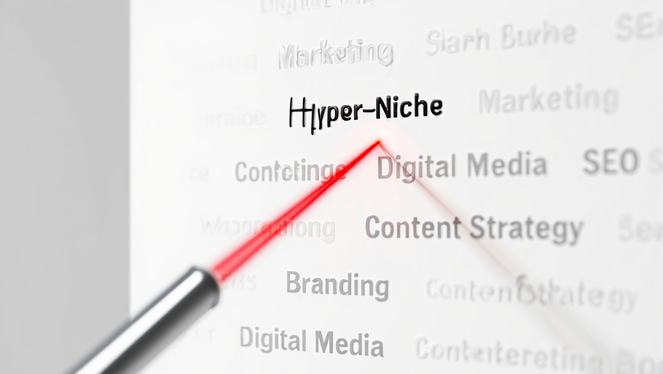 Laser-focused niche targeting concept for specialized blogging